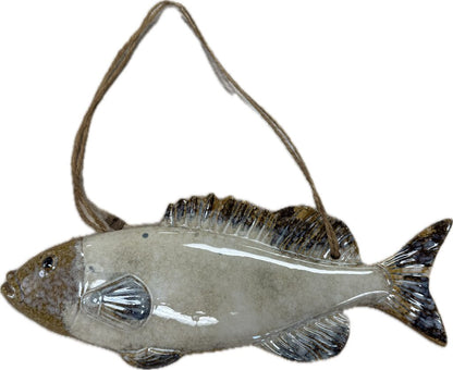 BROWN CERAMIC FISH