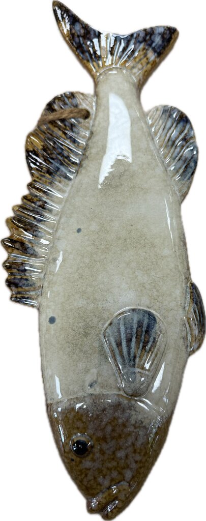 BROWN CERAMIC FISH
