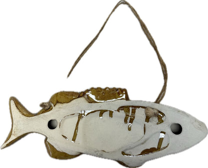 BROWN CERAMIC FISH