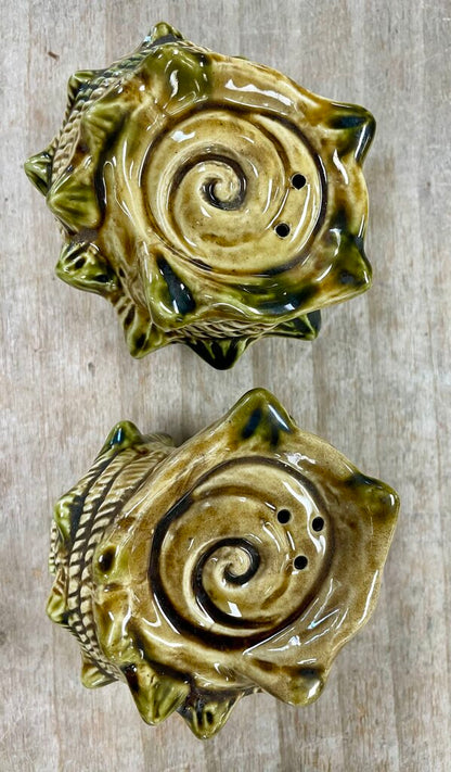CONCH SHELL SALT AND PEPPER SHAKERS