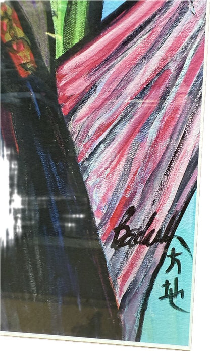 NAPLES ARTIST BADASH ORIGINAL 4 LADIES ART 22.5X29.5