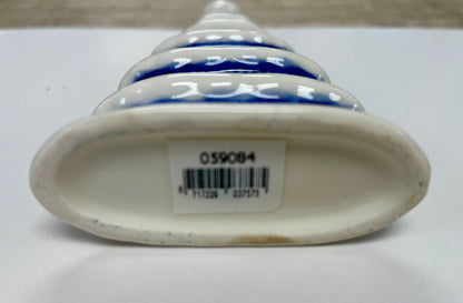 BLUE AND WHITE TREE BUD VASE