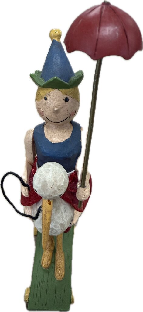 WOODEN STORK RIDER