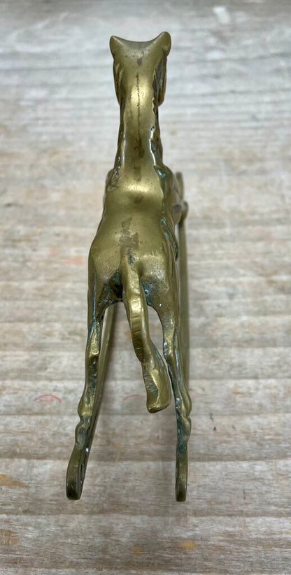SMALL BRASS ROCKING HORSE