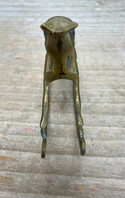 SMALL BRASS ROCKING HORSE