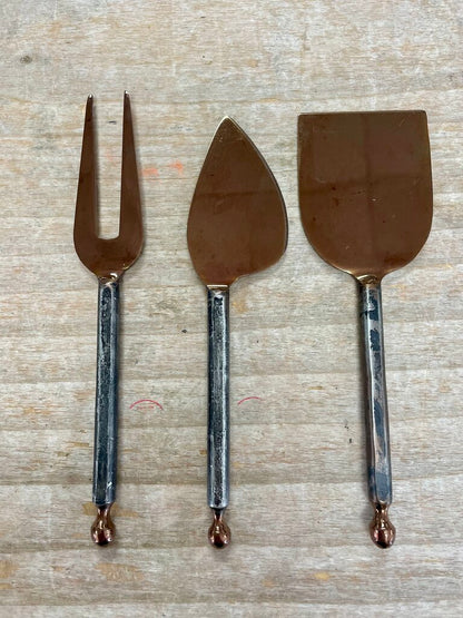 CHEESE BOARD SERVING SET UTENSILS