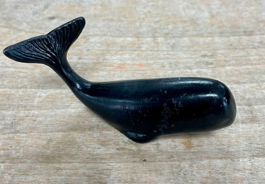 CAST IRON WHALE PAPERWEIGHT