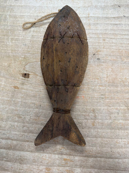 FOLKART MARITIME DRIFTWOOD FISH