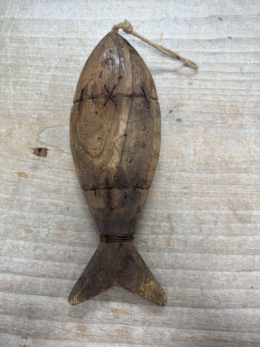 FOLKART MARITIME DRIFTWOOD FISH