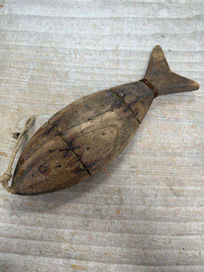FOLKART MARITIME DRIFTWOOD FISH