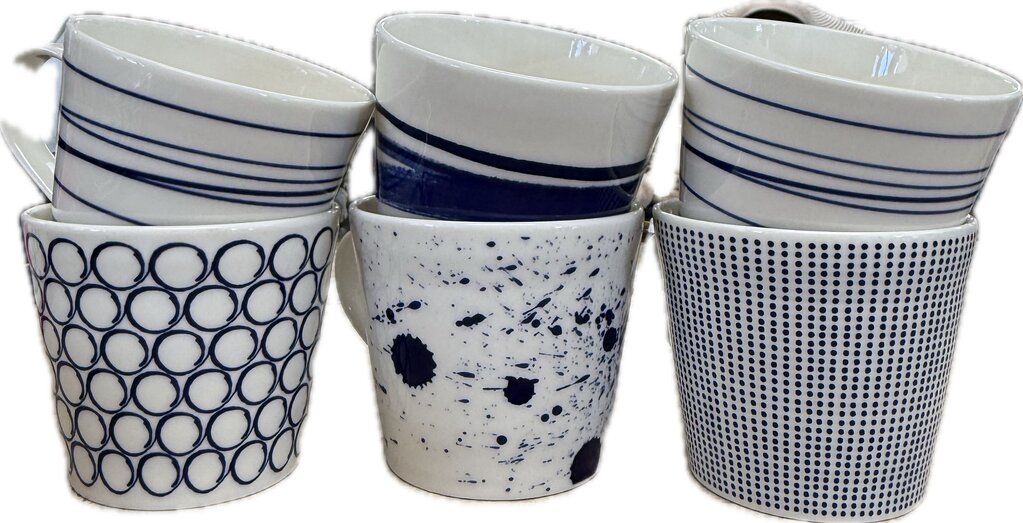 ROYAL DOULTON PACIFIC MUG CUPS SET OF 6