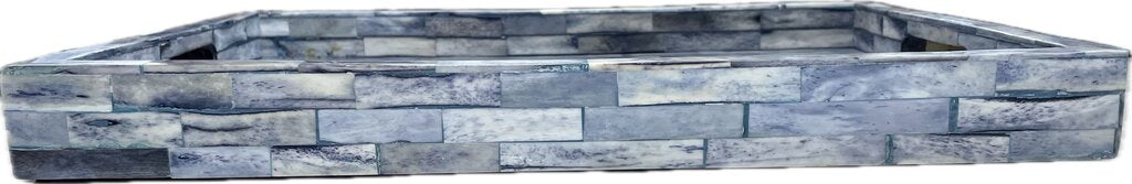 BLUE BONE INLAY SERVING TRAY