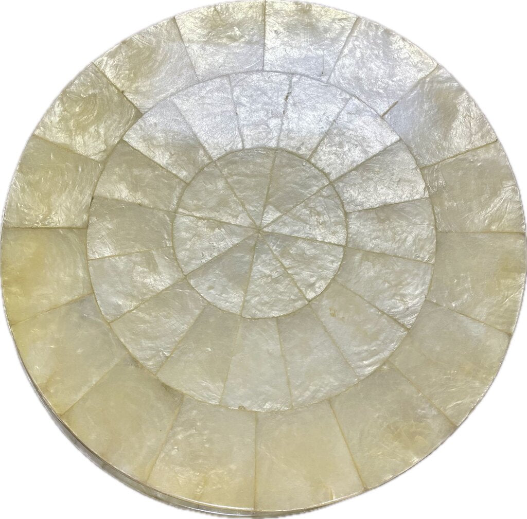 RARE KIM SEYBERT CAPIZ SHELL PLACEMAT