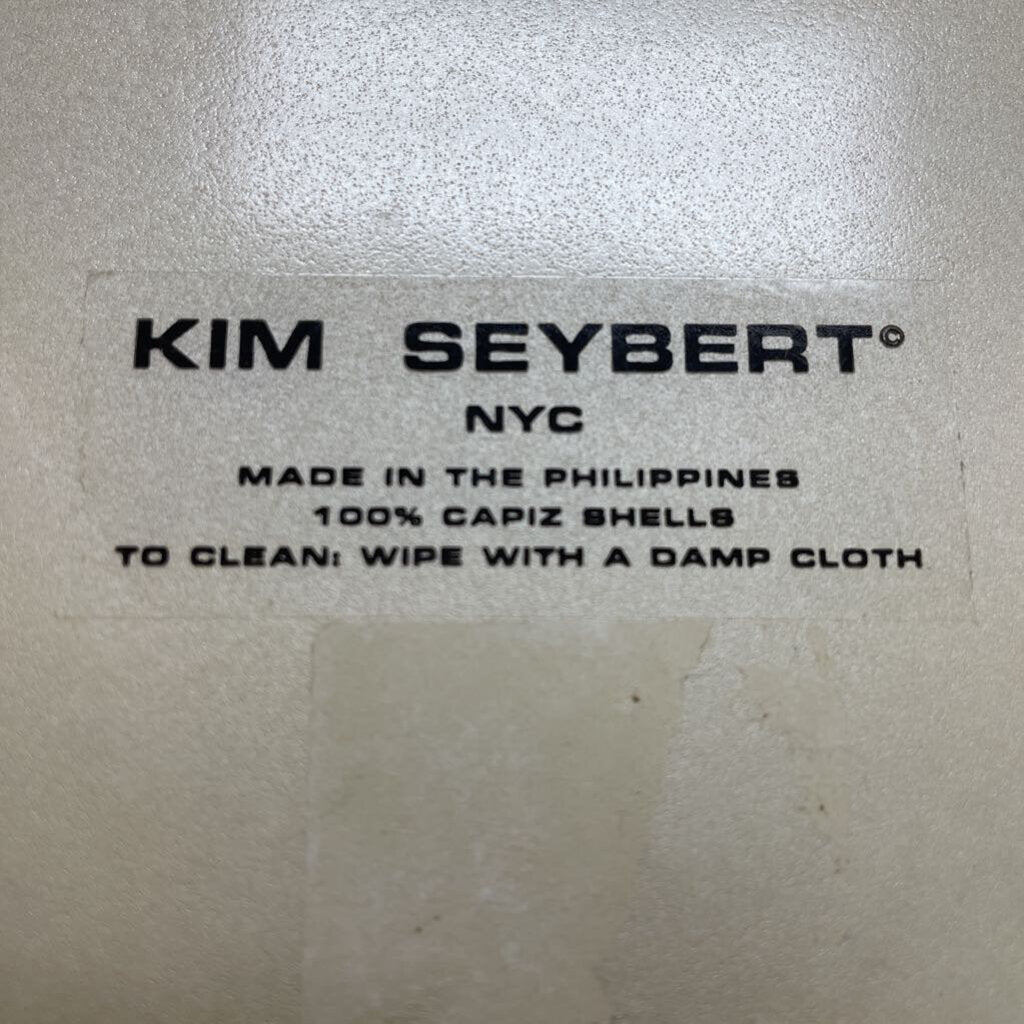RARE KIM SEYBERT CAPIZ SHELL PLACEMAT