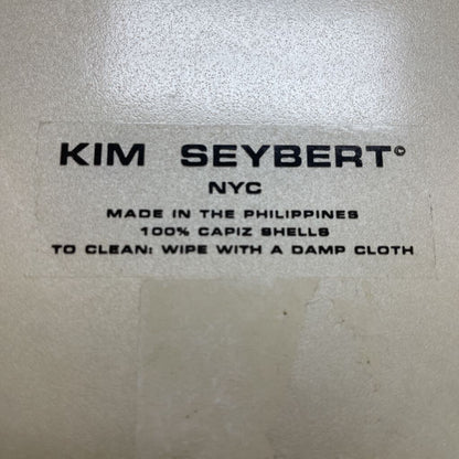 RARE KIM SEYBERT CAPIZ SHELL PLACEMAT