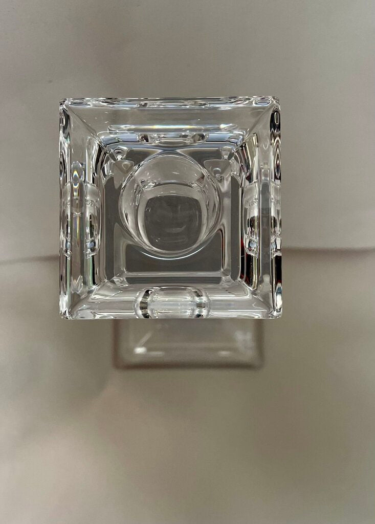 TIFFANY AND CO SQUARE CRYSTAL CANDLE HOLDER