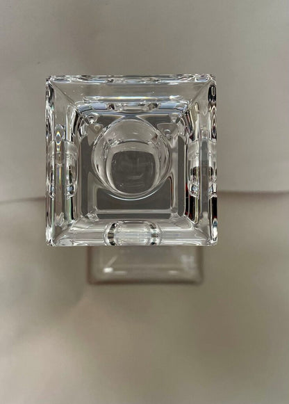 TIFFANY AND CO SQUARE CRYSTAL CANDLE HOLDER