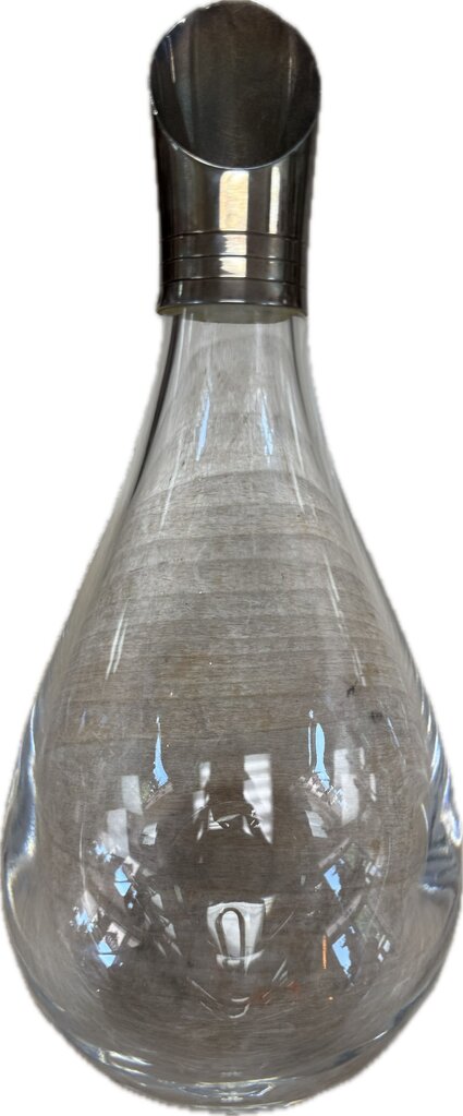 VINTAGE DUCK SHAPED DECANTER WITH STERLING TIP