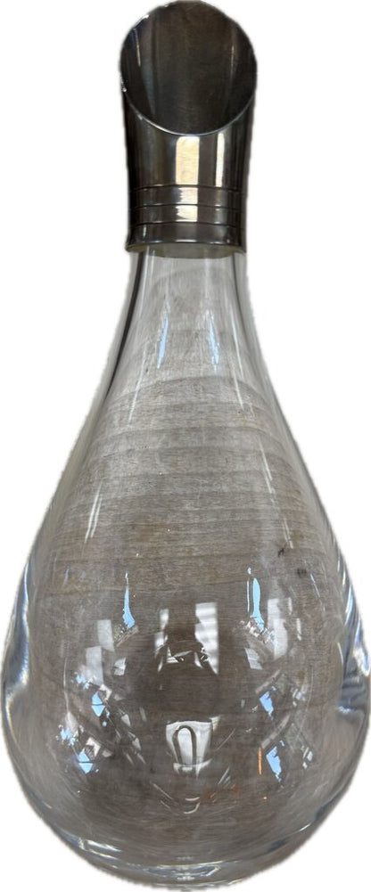 VINTAGE DUCK SHAPED DECANTER WITH STERLING TIP