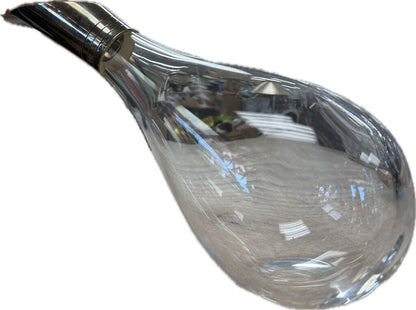 VINTAGE DUCK SHAPED DECANTER WITH STERLING TIP