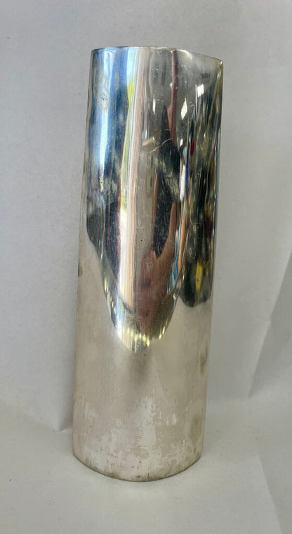 VINTAGE TWOS COMPANY SILVER TONE VASE