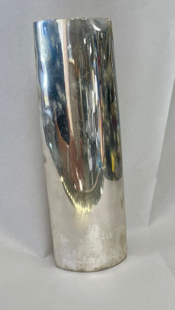 VINTAGE TWOS COMPANY SILVER TONE VASE