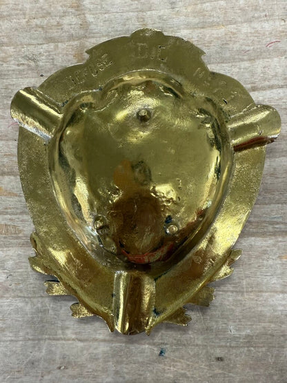 BRASS PEACOCK ASHTRAY
