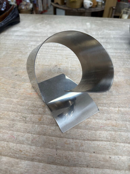 MODERNIST STAINLESS STEEL WINE CRADLE