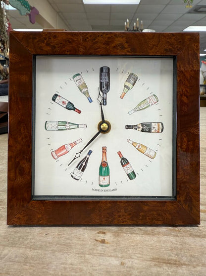 BRYN PARRY STUDIOS WINE BOTTLE DESK CLOCK