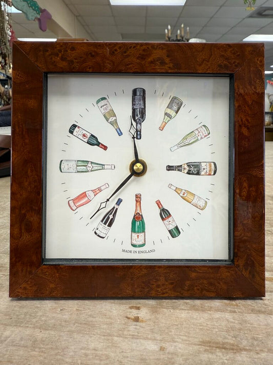 BRYN PARRY STUDIOS WINE BOTTLE DESK CLOCK