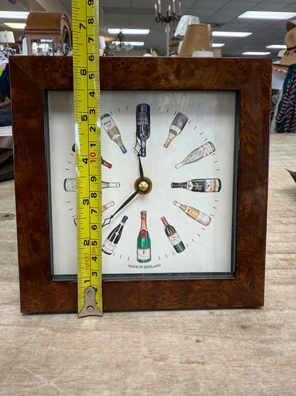 BRYN PARRY STUDIOS WINE BOTTLE DESK CLOCK
