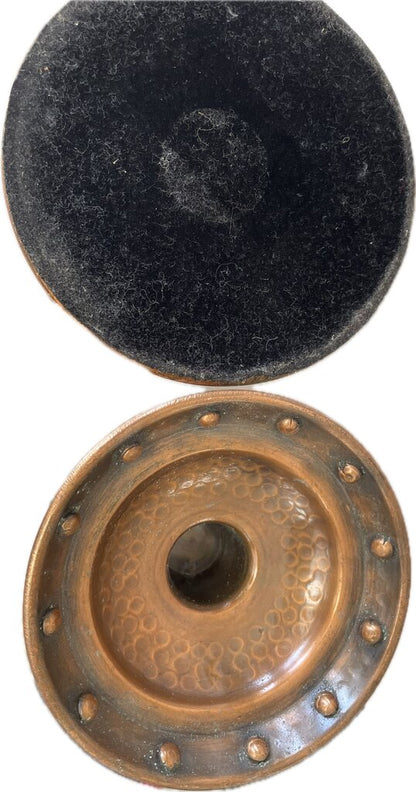 HAMMERED COPPER CANDLE HOLDER SET OF 2