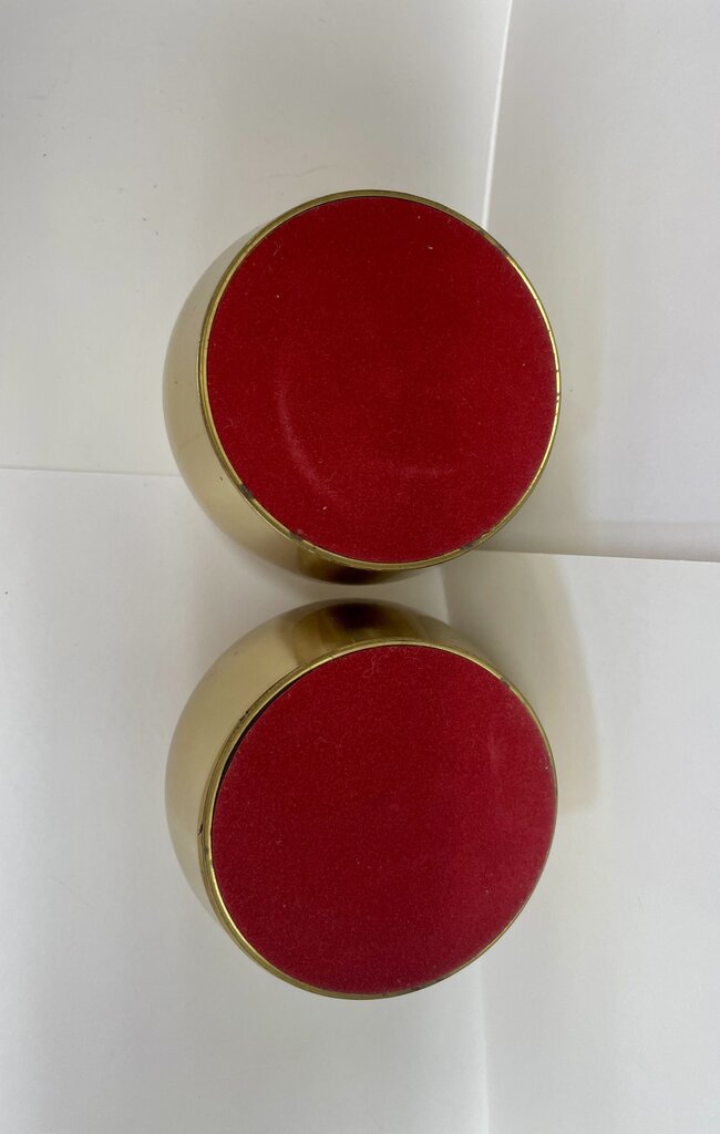 BRASS CANDLE HOLDERS ST OF 2