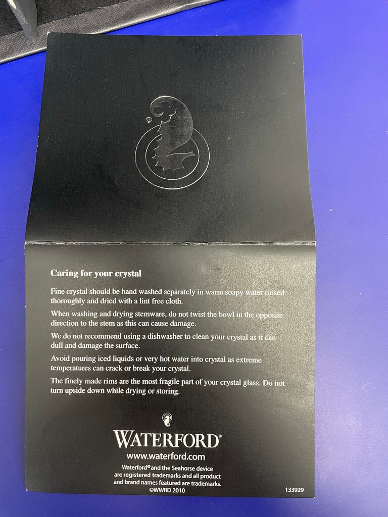 WATERFORD CARINA CRYSTAL SET OF 2 WINE GLASS