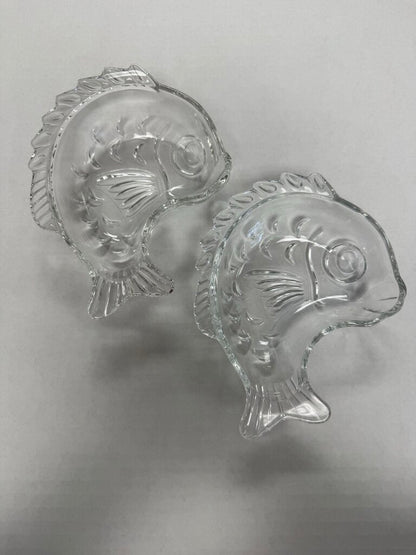 GOLD FISH SHAPED BOWL SET OF 2