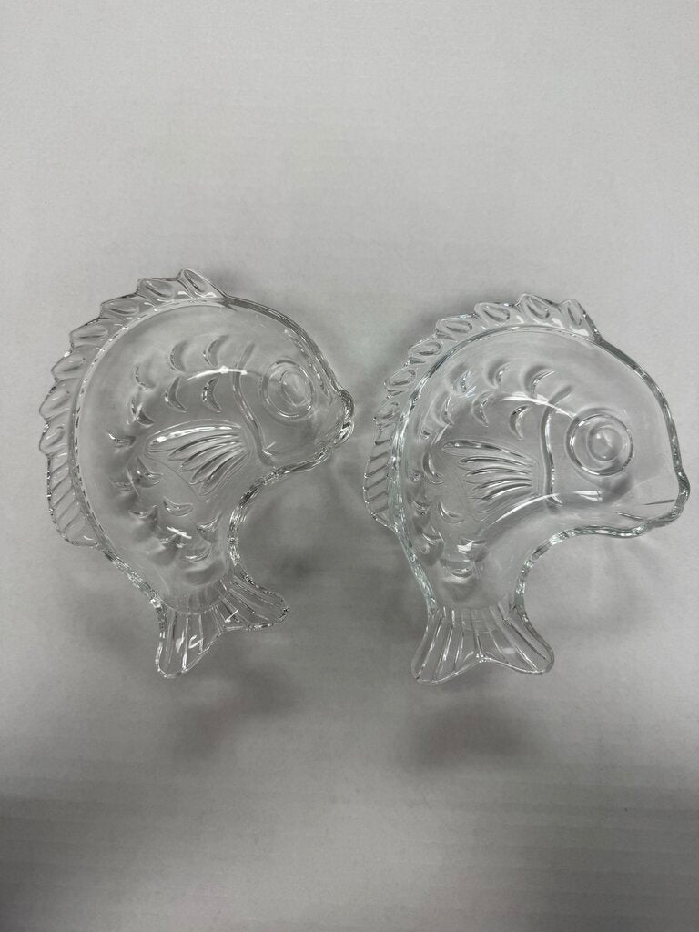 GOLD FISH SHAPED BOWL SET OF 2
