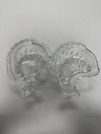 GOLD FISH SHAPED BOWL SET OF 2