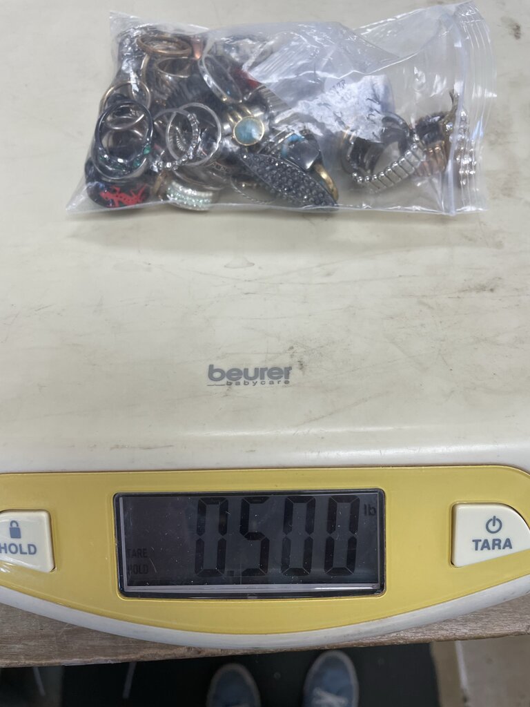 0.5 POUND OF WEARABLE RINGS