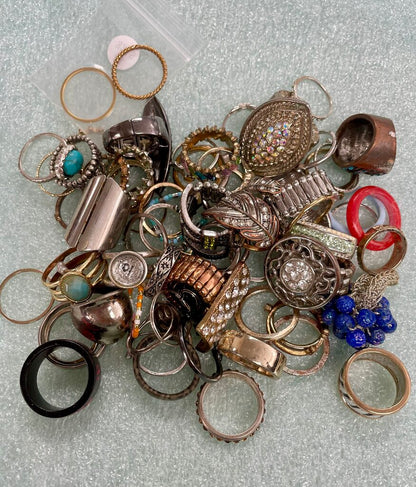 0.5 POUND OF WEARABLE RINGS