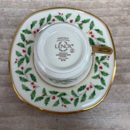 LENOX HOLIDAY BERRY CUP AND SAUCER