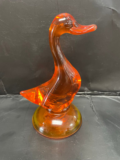 VIKING GLASS SWAN 5" TALL