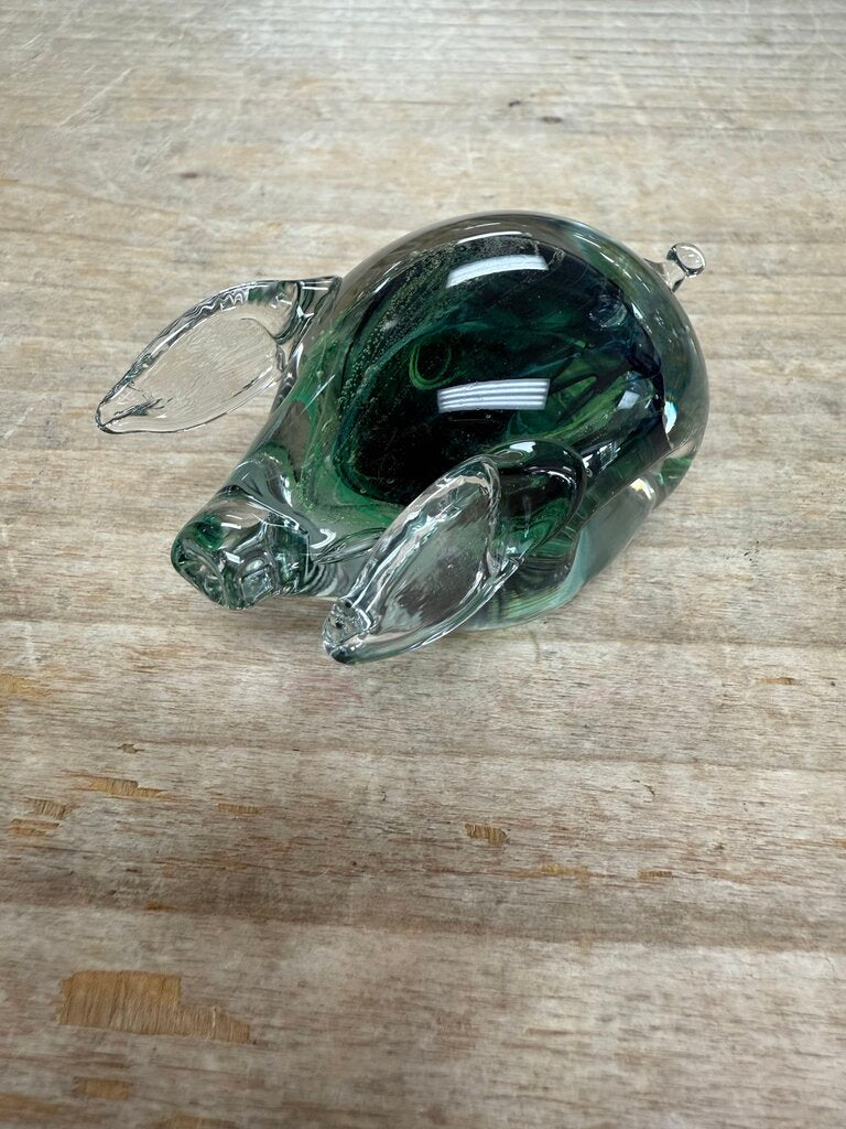 KERRY GLASS PIG PAPER WEIGHT