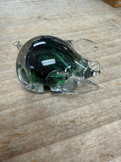 KERRY GLASS PIG PAPER WEIGHT