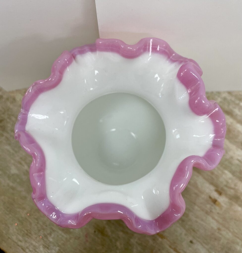 FENTON APPLE BLOSSOM VASE