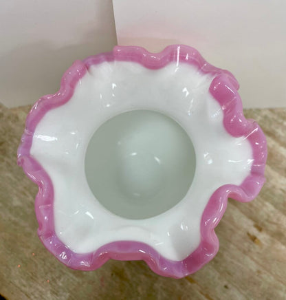 FENTON APPLE BLOSSOM VASE