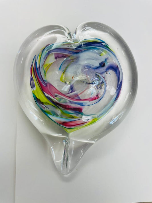 UNITY IN GLASS PAPER WEIGHT