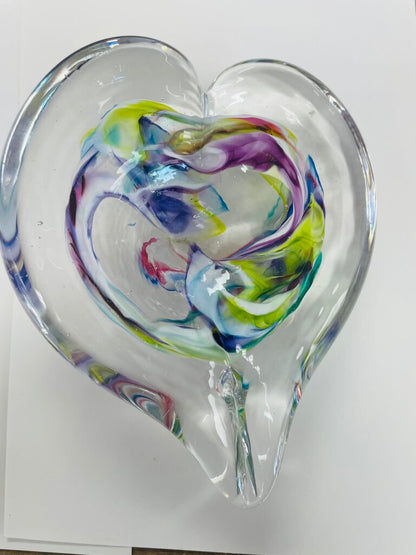 UNITY IN GLASS PAPER WEIGHT