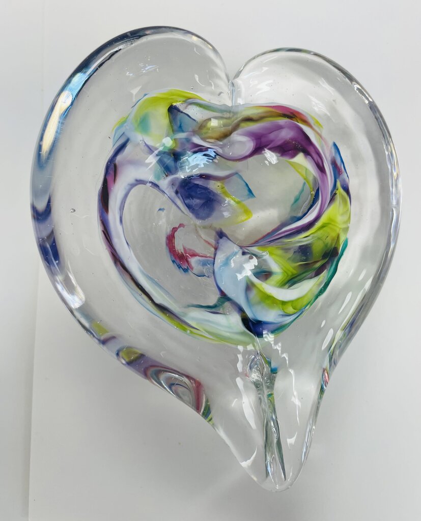 UNITY IN GLASS PAPER WEIGHT