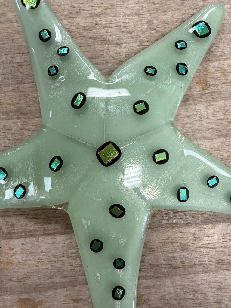 SIGNED GLASS STARFISH