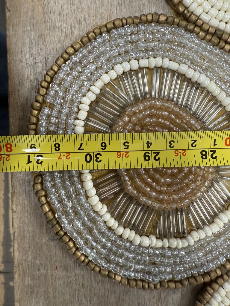 HAND BEADED ART DECO TABLE RUNNER